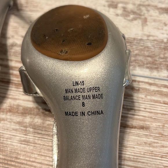 Club Zone Size 8 Silver Heels - Picture 5 of 6